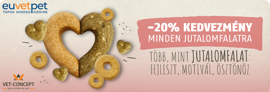 Valentin-nap minden jutalomfalatunk - 20%